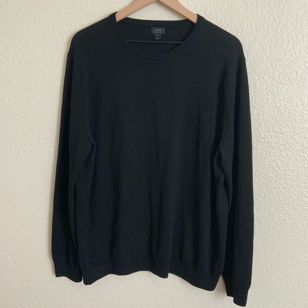 J. Crew Black Crewneck Sweater